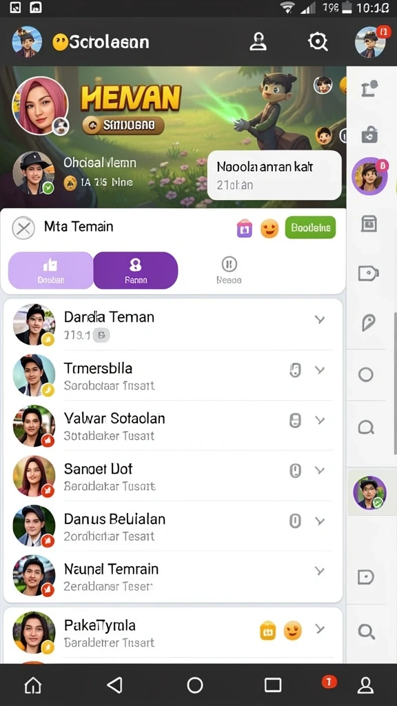 Antarmuka pengguna yang intuitif dan menarik.