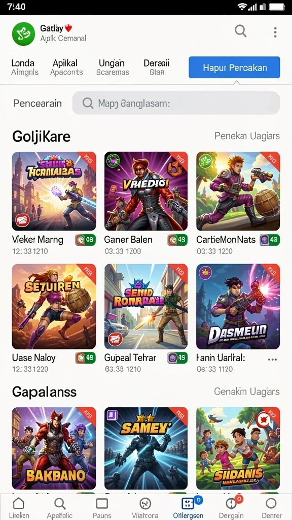 Tangkapan layar menunjukkan karakter utama dalam aksi.