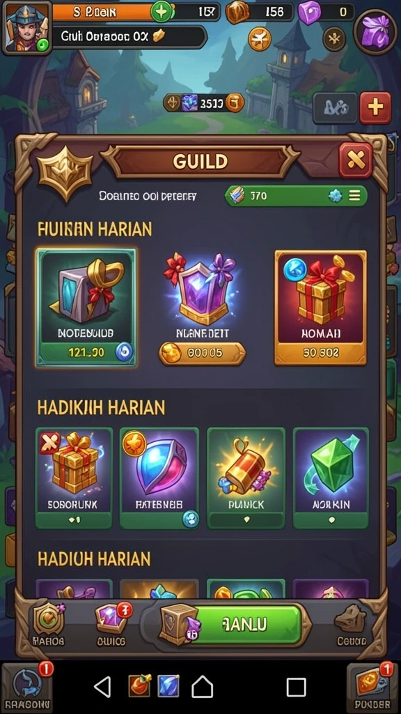Screenshot antarmuka utama GACOR108 yang menawan.