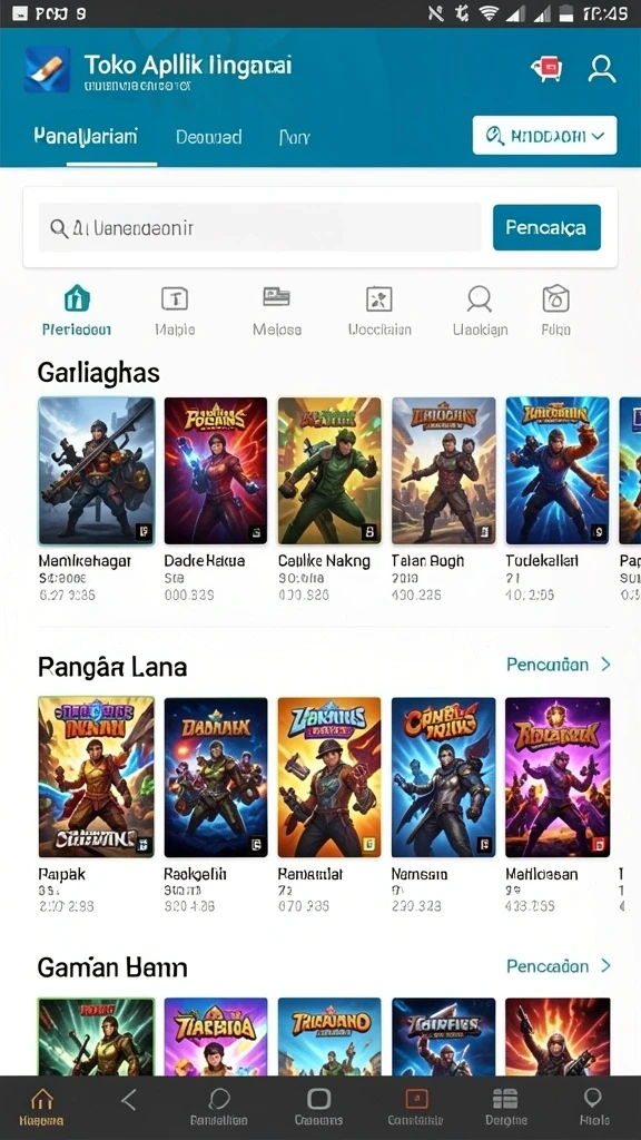 Grafik yang menawan dan penuh warna.