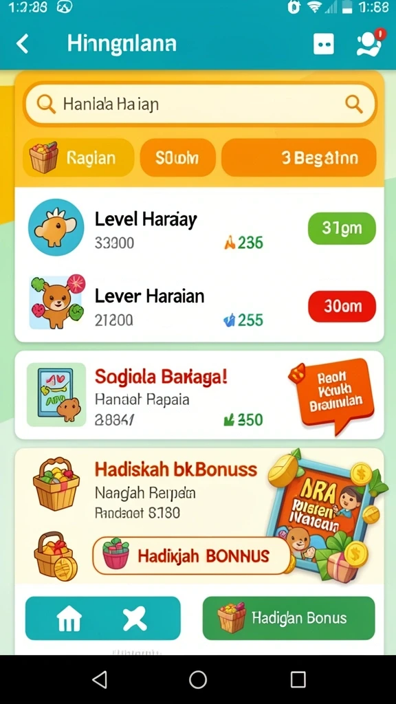 Screenshot menunjukkan tampilan antarmuka yang menarik dan intuitif.