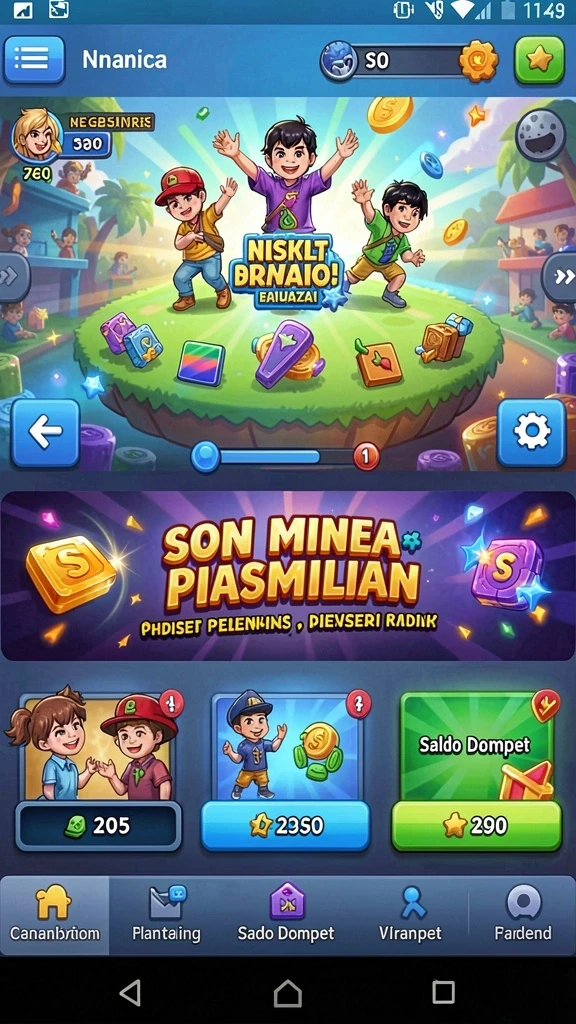 Contoh permainan yang menantang dan seru untuk dimainkan.
