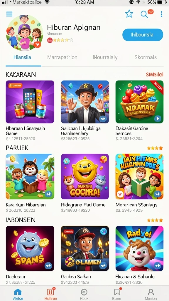 Grafis yang memukau dan penuh warna.