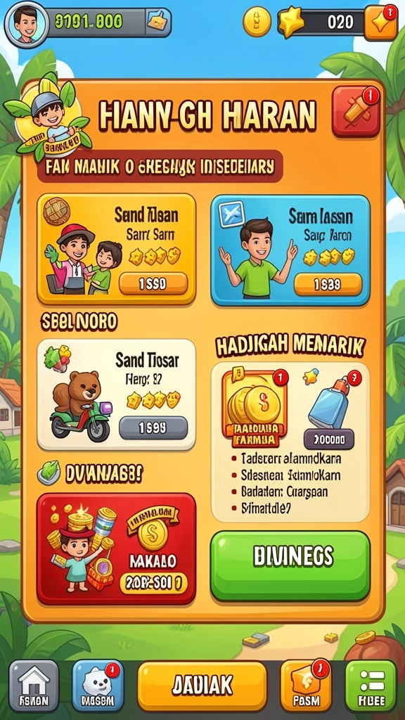Misi yang beragam dan menantang setiap level.