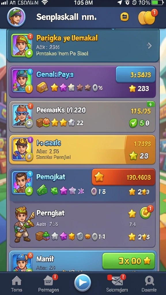 Grafis yang memukau dan penuh warna.