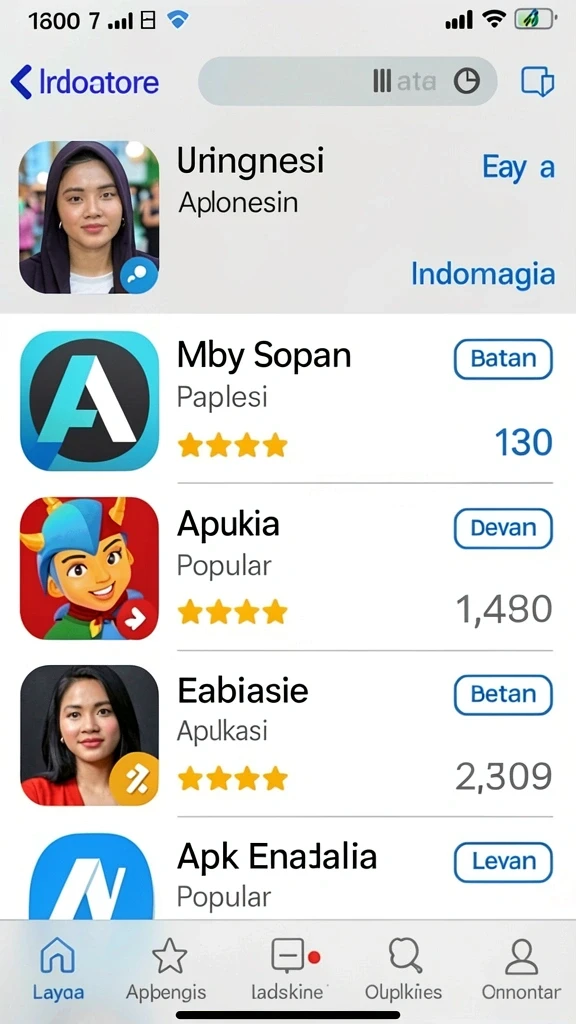 Tampilan antarmuka yang intuitif dan mudah dinavigasi.