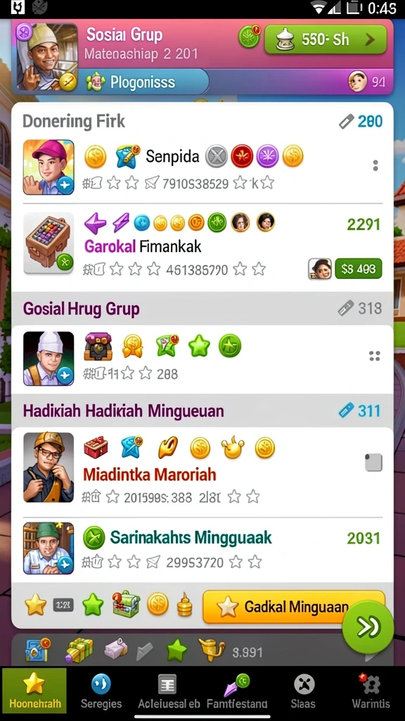 Interaksi multiplayer yang menyenangkan dengan teman-teman.