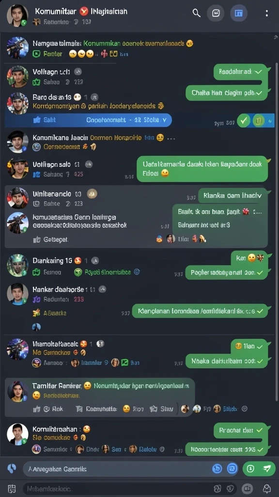 Tampilan antarmuka yang intuitif dan nyaman.