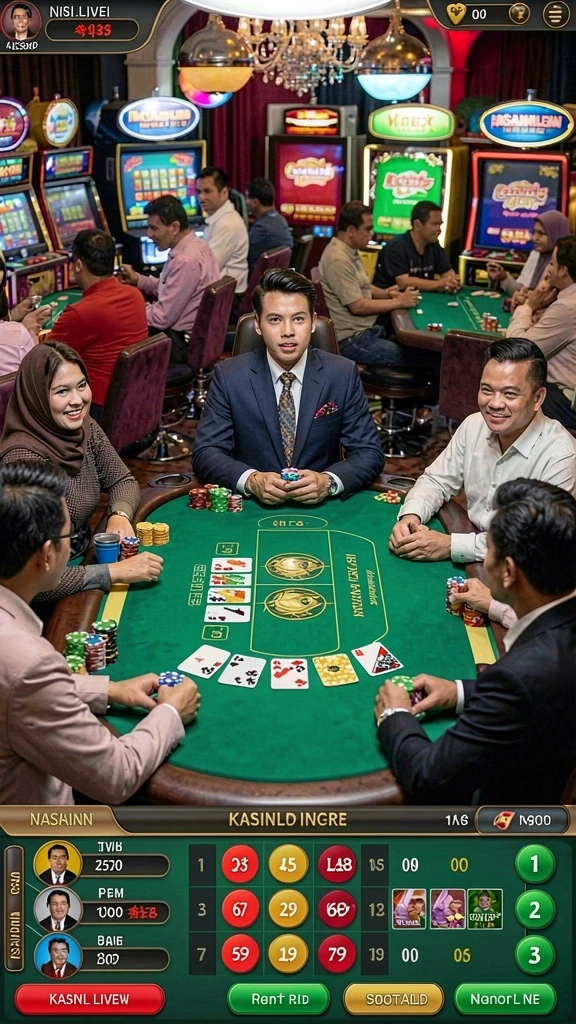 Tampilan pertempuran epik melawan monster yang menakutkan.