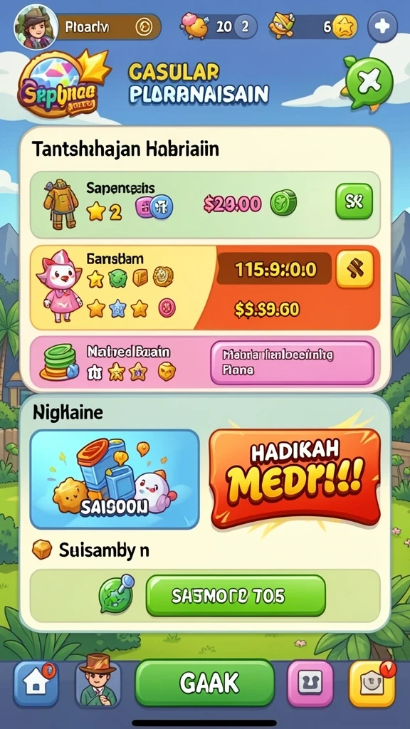 Kompetisi seru dengan teman-teman anda.