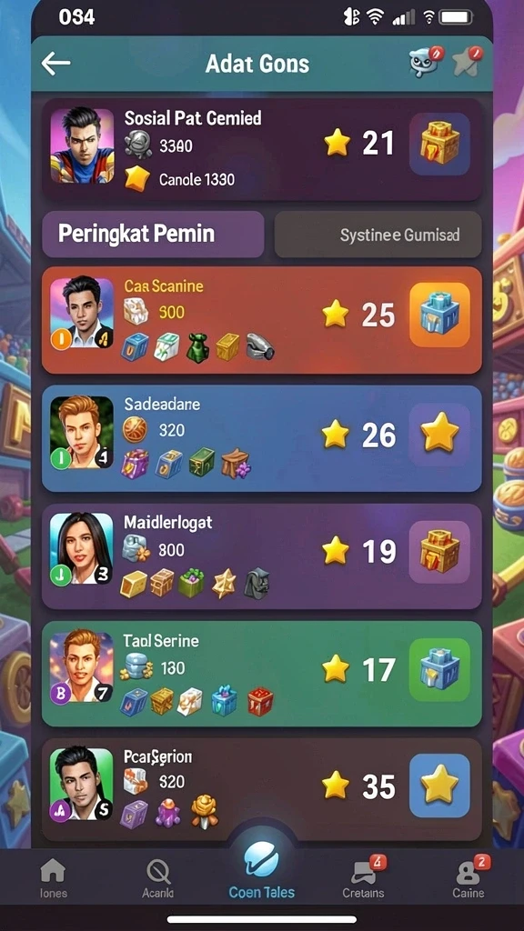 Tampilan antarmuka pengguna yang menarik.