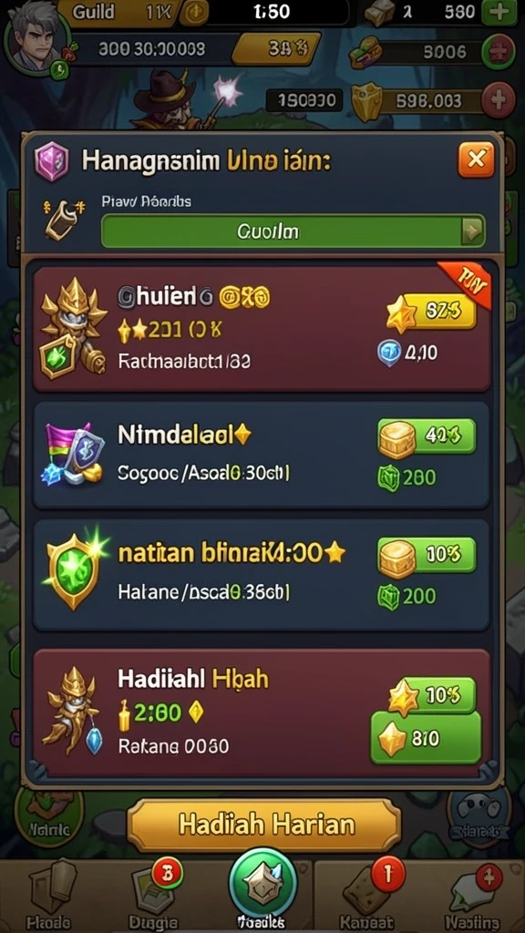 Berbagai jenis permainan togel yang tersedia di aplikasi.