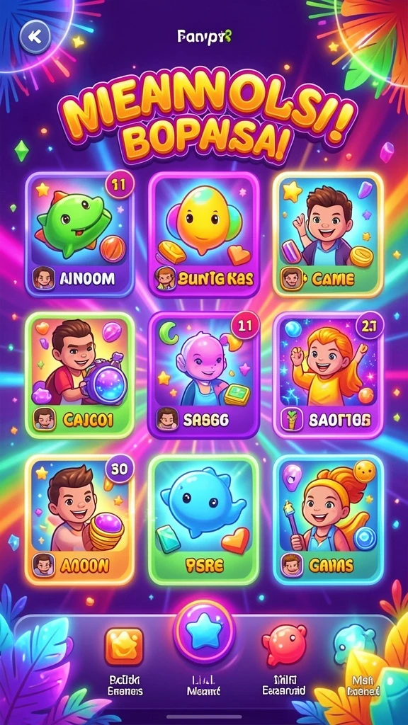 Level yang menantang dengan berbagai rintangan.